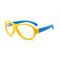 Anti blue light Soft Kid Eyeglasses Square Children Silica Gel Optical Frame